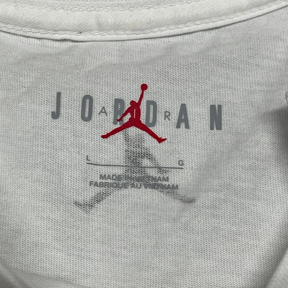 Jordan Shirt Mens Large White Flamingo Graphic Flight Essentials Tee HJ2399-100